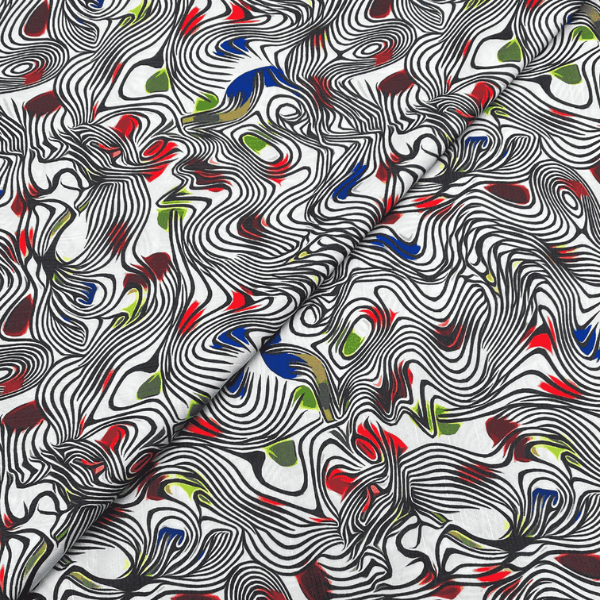 Raw Silk Print D128