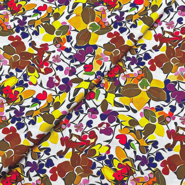 Raw Silk Print D124